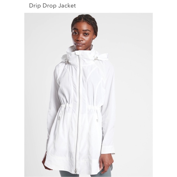 Athleta Drip Drop Jacket SZ 1X - NWT - White - Picture 4 of 15